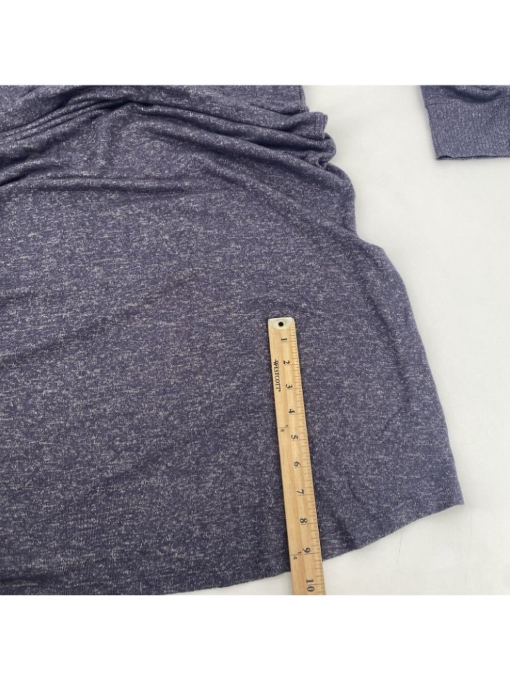 SOMA Size XL Gray CozyLuxe Long Sleeve Long Sleepshirt Rib - Picture 5 of 14